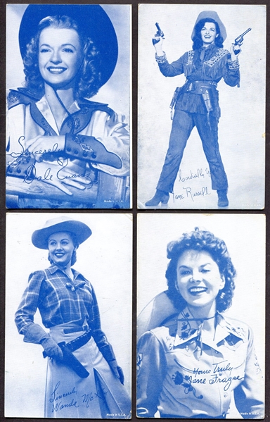 1940s Exhibits Cowgirls Blue Salutations Lot of 16