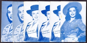 1940's Exhibits Cowgirls Blue Salutations Lot of 16