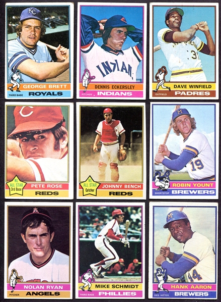 1976 Topps Baseball Complete Set Plus Traded Set