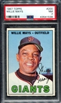 1967 Topps #200 Willie Mays PSA 7