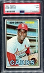 1967 Topps #210 Bob Gibson PSA 7