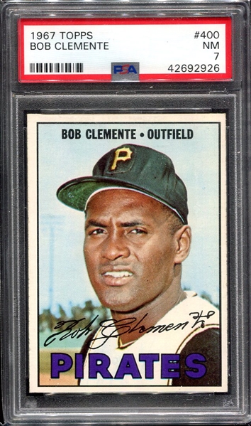 1967 Topps #400 Bob Clemente PSA 7