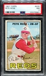 1967 Topps #430 Pete Rose PSA 7