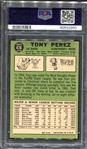 1967 Topps #476 Tony Perez PSA 8