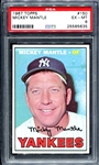 1967 Topps #150 Mickey Mantle PSA 6