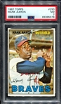 1967 Topps #250 Hank Aaron PSA 7