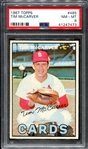 1967 Topps #485 Tim McCarver PSA 8
