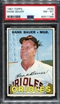 1967 Topps #534 Hank Bauer PSA 8