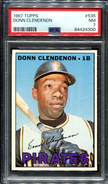 1967 Topps #535 Donn Clendenon PSA 7