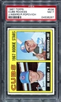 1967 Topps #536 Cubs Rookies J. Niekro/P. Popovich PSA 7