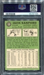 1967 Topps #549 Jack Sanford PSA 8
