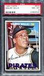 1967 Topps #570 Maury Wills PSA 8
