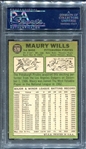 1967 Topps #570 Maury Wills PSA 8