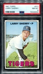1967 Topps #571 Larry Sherry PSA 8