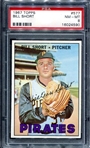 1967 Topps #577 Bill Short PSA 8