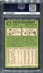 1967 Topps #590 Pete Richert PSA 8
