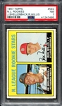 1967 Topps #592 N. L. Rookies PSA 7