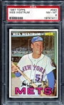 1967 Topps #593 Wes Westrum PSA 8