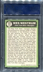 1967 Topps #593 Wes Westrum PSA 8
