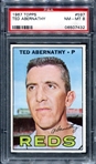 1967 Topps #597 Ted Abernathy PSA 8