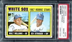 1967 Topps #598 White Sox Rookie Stars PSA 8