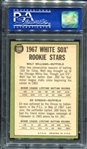 1967 Topps #598 White Sox Rookie Stars PSA 8