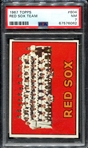 1967 Topps #604 Red Sox Team PSA 7