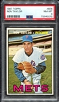 1967 Topps #606 Ron Taylor PSA 8