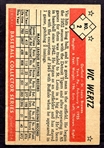 1953 Bowman Color #2 Vic Wertz