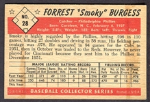 1953 Bowman Color #28 Smoky Burgess