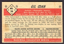 1953 Bowman Color #34 Gil Coan