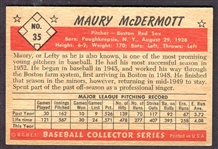 1953 Bowman Color #35 Maury McDermott