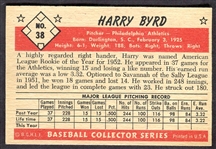 1953 Bowman Color #38 Harry Byrd