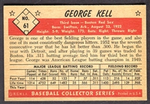 1953 Bowman Color #61 George Kell
