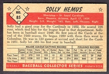 1953 Bowman Color #85 Solly Hemus