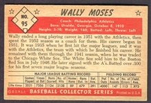 1953 Bowman Color #95 Wally Moses