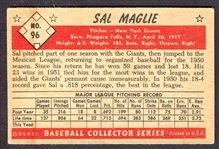 1953 Bowman Color #96 Sal Maglie
