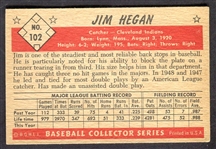 1953 Bowman Color #102 Jim Hegan