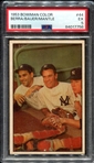 1953 Bowman Color #34 Berra/Bauer/Mantle PSA 5