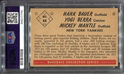 1953 Bowman Color #34 Berra/Bauer/Mantle PSA 5