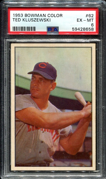 1953 Bowman Color #62 Ted Kluszewski PSA 6