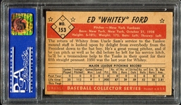 1953 Bowman Color #153 Whitey Ford PSA 5