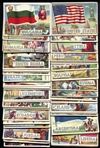 1956 Topps Flags of the World Lot of 84