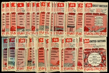 1956 Topps Flags of the World Lot of 84