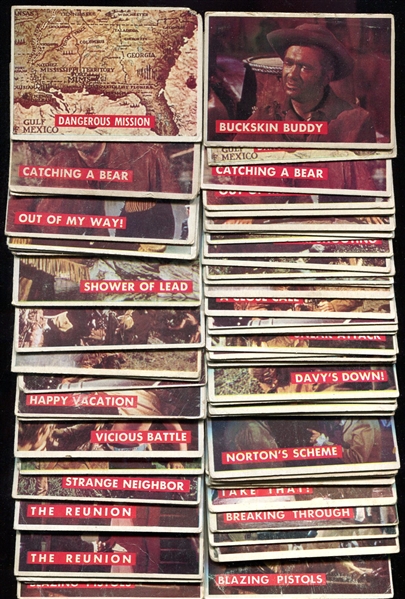 1956 Topps Davy Crockett Green Backs 82 Cards