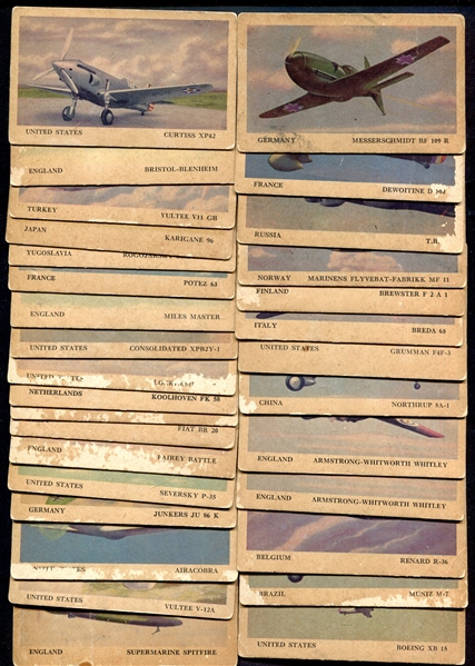1940 Tydol Airplanes 31 Different