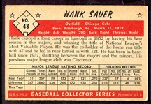 1953 Bowman Color #48 Hank Sauer