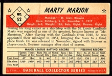 1953 Bowman Color #52 Marty Marion
