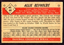 1953 Bowman Color #68 Allie Reynolds
