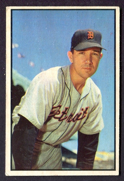 1953 Bowman Color #100 Bill Wight 